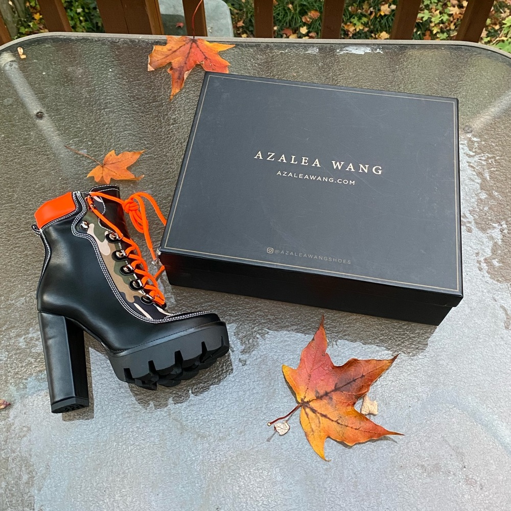 Azalea Wang Military Camo Boots